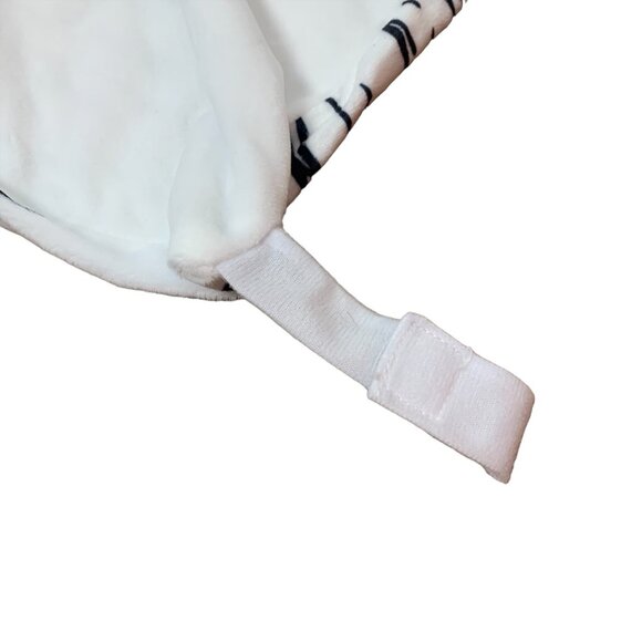 Love By Emi White Tiger Lovey Plush Security Blanket Stuffed Animal SOUND WORKS - Picture 3 of 9